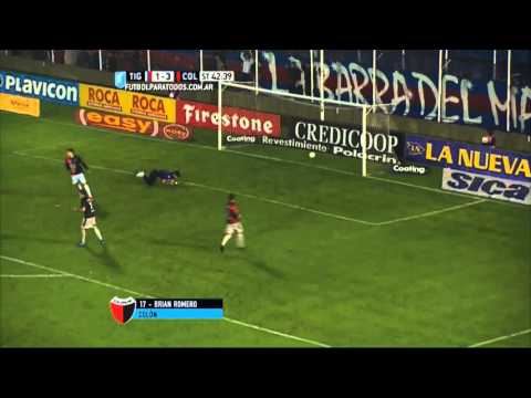 Gol de Romero. Tigre 1 - Colón 4. Liguilla Pre Sudamericana 2015. FPT