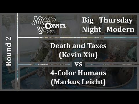 [ENG] MCV Big Thursday Night Modern - Round 2 - Death and Taxes vs 4-Color Humans