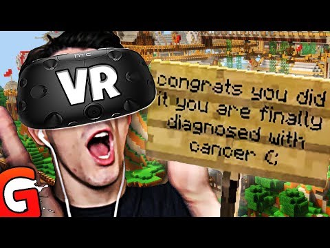 FANS BUILT CRAZY MINECRAFT MAP FOR ME - Minecraft VR Funny Moments