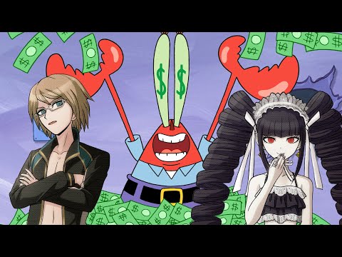 Byakuya Togami x Mr. Krabs x Celestia Ludenberg - Money Money Money