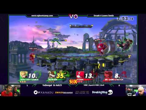 S@X Monthly - VGBC | GimR & VGBC | Aposl Vs. VABengal & Ash23 - SSB4 Doubles LS - Smash wii U
