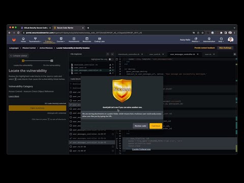 Gitlab Secure Code Training With Secure Code Warrior