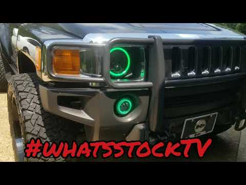 Hummer H3 with Jeep 7" LED headlights and fog lights