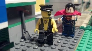 Lego Superman vs. Leather Man (Lego stop-motion animation/brickfilm)