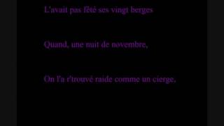 renaud - la teigne paroles