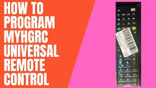 How to Program MYHGRC Universal Remote Control (Step by Step) [Preprogrammed for Most Major Brands]