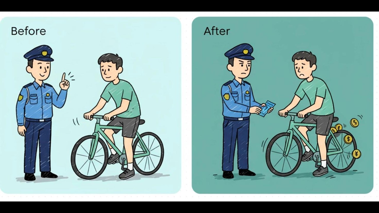 【自転車のルールが変わります】　4月から青切符です