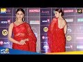 Ranbir Kapoor S GF Alia Bhatt Looking Super Hot In Red Backless Saree At News 18 Awards 2019