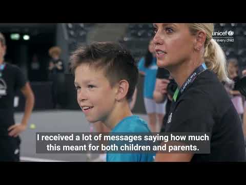 A tennis lesson #ForEveryChild, with Horia Tecău, National Ambassador for UNICEF