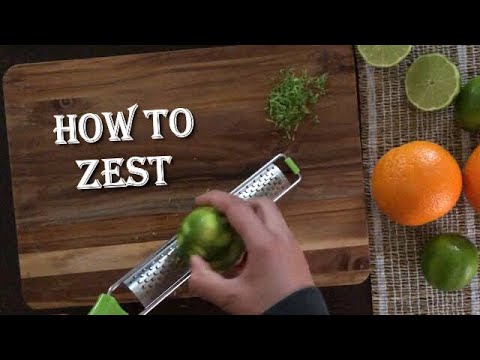 HOW TO ZEST CITRUS FRUITS