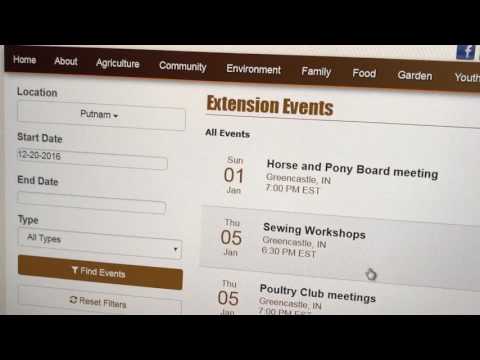 Purdue Extension Calendar