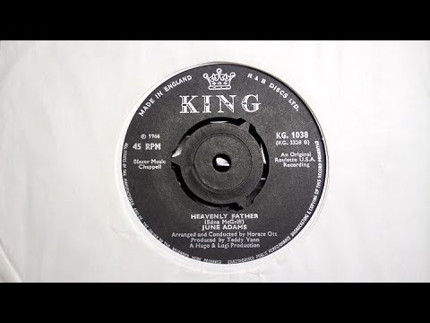 Soul Gospel - JUNE ADAMS - Heavenly Father - KING KG 1038 UK 1966 Edna McGriff Horace Ott Teddy Vann