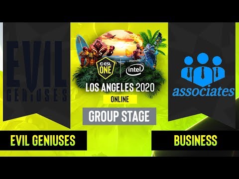 Dota2 -  Business associates  vs. Evil Geniuses - Game 1 - Group Stage - NA - ESL One Los Angeles