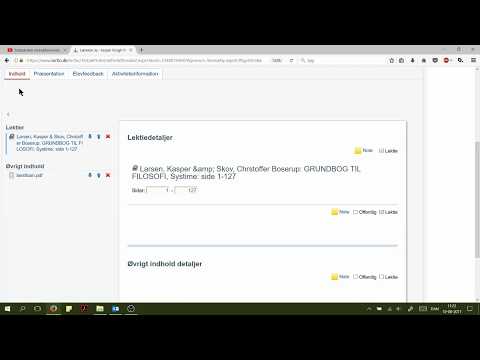 Giv lektier for i Lectio