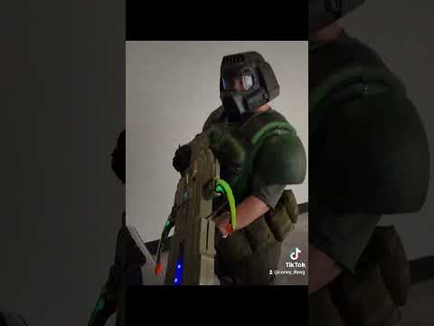 Come see @drflux as #doomguy #jebb Holiday Edition! #attstadium #nerf #shorts