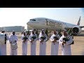 A Bagpipe Send Off On Our Launch To Edinburgh Emirates Airline