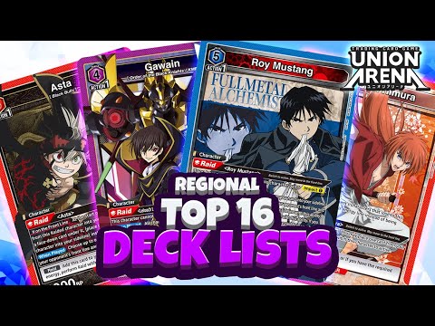 EVERY TOP 16 DECK LIST - Union Arena Carta Magica Canada Regional October 2025