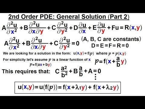 Math Partial Differential Eqn Ch 1 Introduction 1 of 42 What is a Partial Differential Eqn
