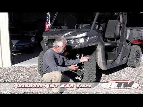 ATV Television Product Review - QuadBoss QBT446 Tires on Can Am Defender at 300 miles