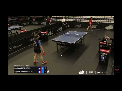 WTT Youth Spa 2022, U19 R16 - Camelia Mitrofan vs Agatha Anne Avezou