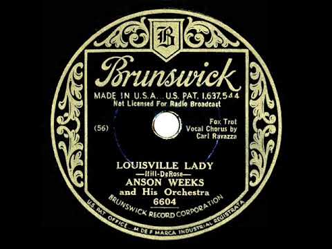 1933 Anson Weeks - Louisville Lady (Carl Ravazza, vocal)
