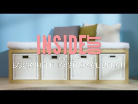 Home hacks: How to turn a bookshelf into a storage bench