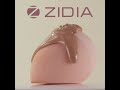 Спонж ZIDIA MakeUp Blender "Frieda", срезанная капля, серый в коробочке (без латекса)