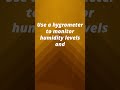 Water Damage Tips - Monitor humidity levels