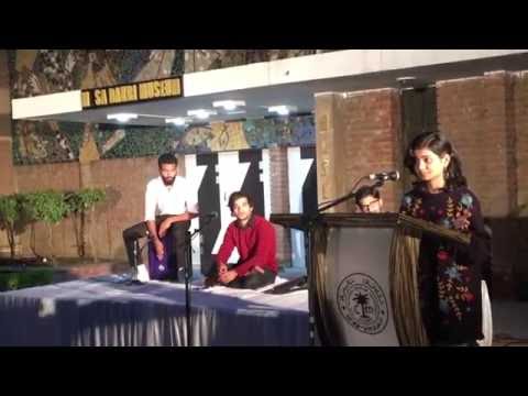 UDLC performance poetry | Hiba Kakul - When Love arrives | Folk & Tribal fest | AMU