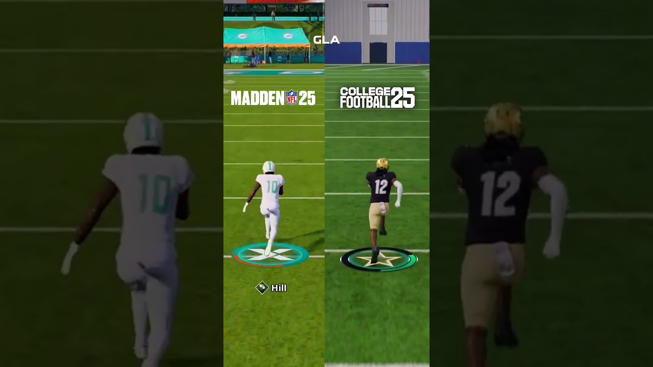 Madden 25 vs. College Football 25 Race | Tyreek Hill , Travis Hunter PS5