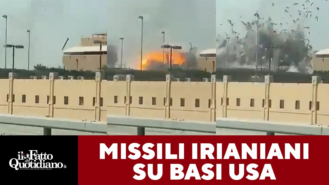 La risposta iraniana: i video delle basi Usa colpite in tutto il Medio Oriente