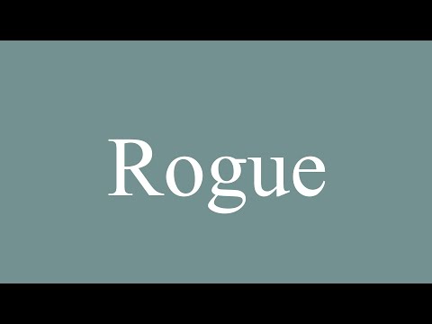 How to Pronounce ''Rogue'' Correctly in French