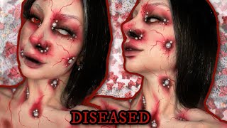 DISEASED HALLOWEEN MAKEUP LOOK 🌡