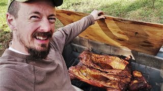 Crispy Roast BBQ Whole Pig - $200 Concrete Block Hog Cooker - How To Do It