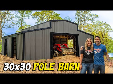 DIY Couple Builds DREAM BARN in 20(ish) Minutes / START TO FINISH / Barndominium