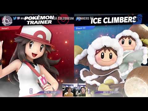 Rumi (Pichu, Pokemon Trainer) vs. Yayzors (Ice Climbers, Lucas)  - WGA Colosseum #12 - Winners R3