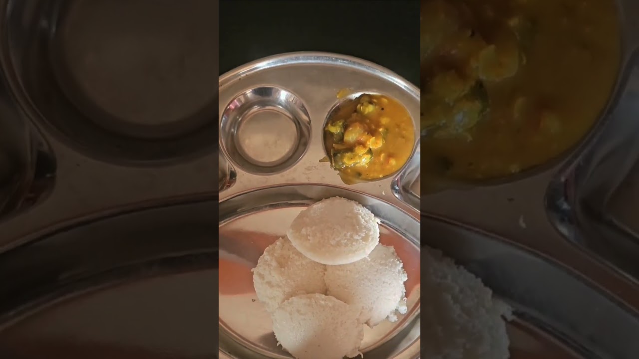 idli # morning breakfast #sambar #tasty