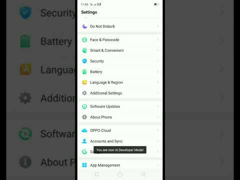 How to enable developer mode in oppo a3s phone