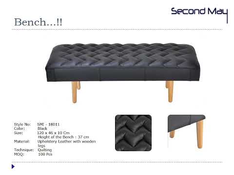 Designer wooden benches, without backrest