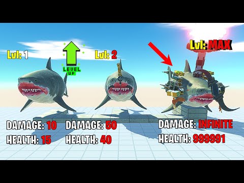 Megalodon Upgrade VS. Monkey Army +Different Armies (ARBS IS FUN #17)