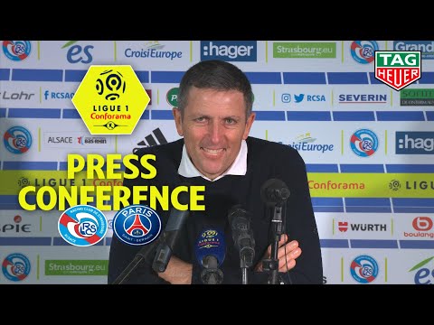 Press Conference RC Strasbourg Alsace - Paris Saint-Germain ( 1-1 )  / 2018-19