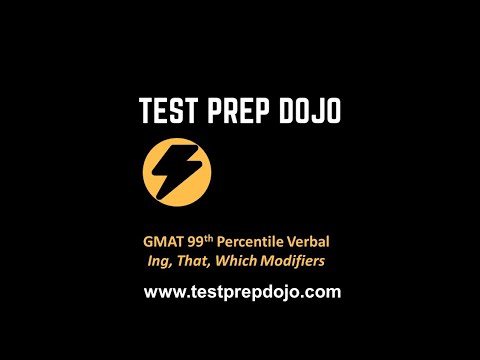 GMAT Verbal Sentence Correction That Which Ing Modifiers