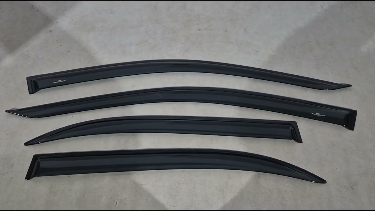 Toyota Corolla 2002-2007 гг. Ветровики SD (4 шт, HIC) Video 1