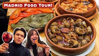 Spanish Food Tour in Madrid! | Churros, Tortillas, and Snail Stew!
