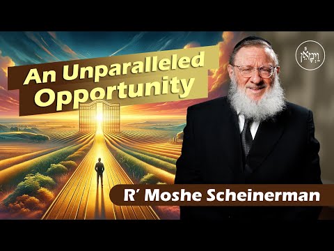 An Unparalleled Opportunity | Rabbi Moshe Scheinerman