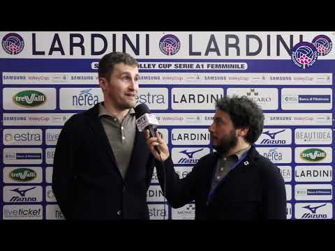 23a Giornata: Lardini Filottrano - Unet E-Work Busto Arsizio 1-3. Coach Filippo Schiavo.