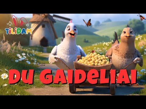 Du Gaideliai | Lietuviška dainelė vaikams | Tilidam Dainelės