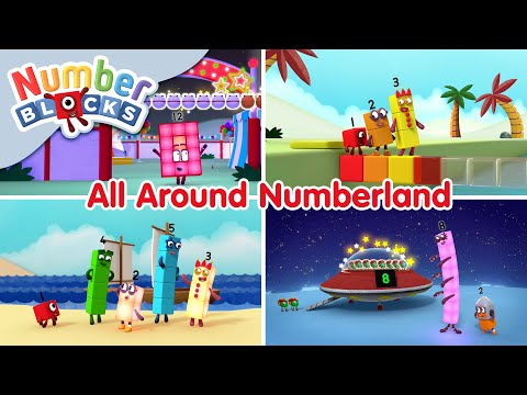 @Numberblocks – All Around Numberland | Learn to Count | Exploring - Kingdom Kids Zone, Little Learners - Numberblocks