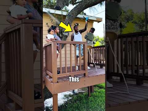 This mom made dad test the zipline before their son... 😆🚡 #shorts