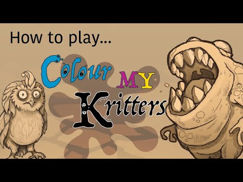 How to play Colour MY Kritters - a family card game